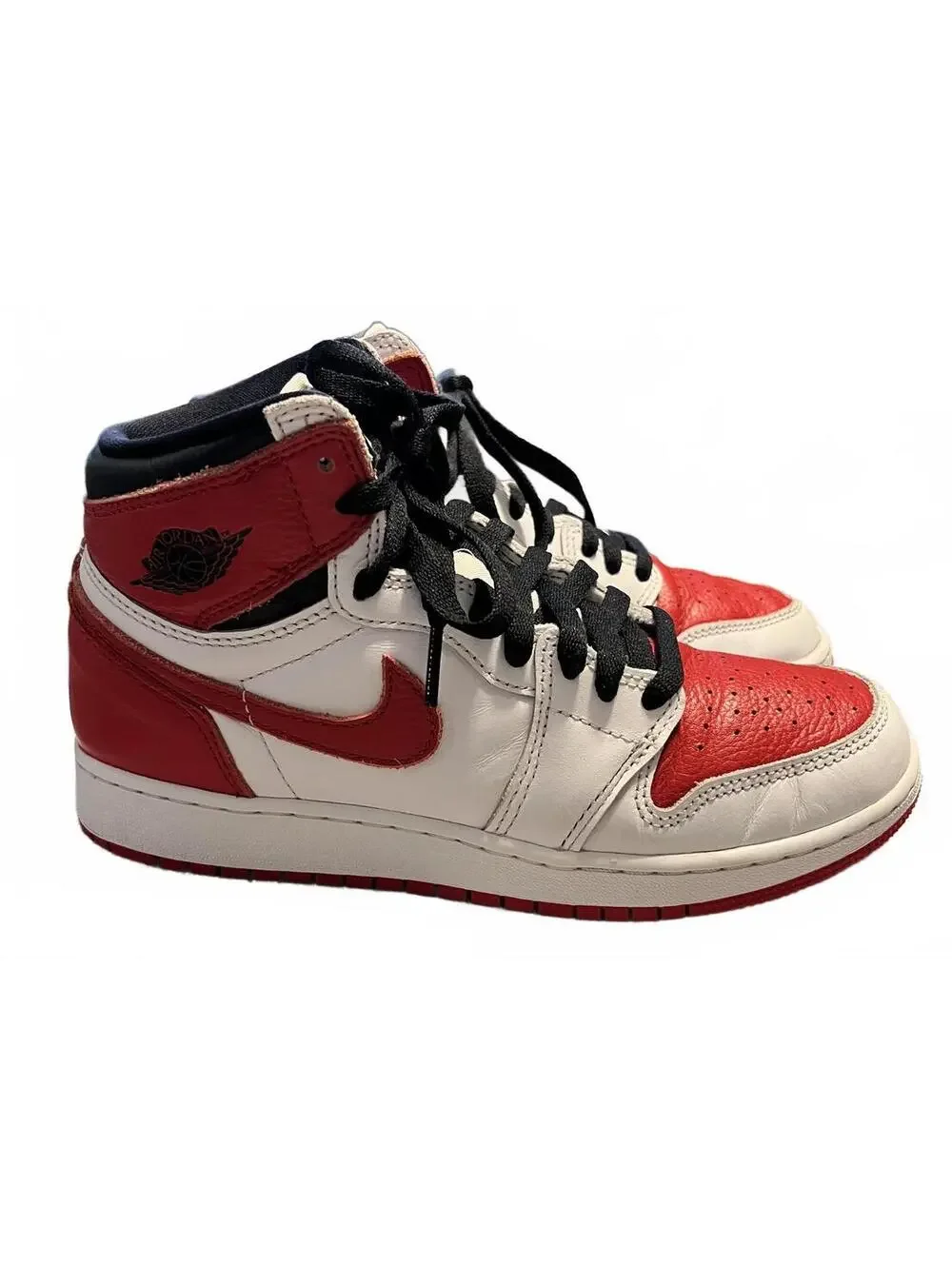 Nike Air Jordan 1 Retro High OG Heritage Red White Sneaker 6Y / Women's 7.5